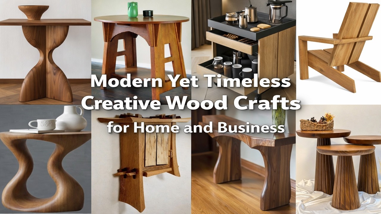 Modern Yet Timeless Creative Wood Crafts for Home and Business