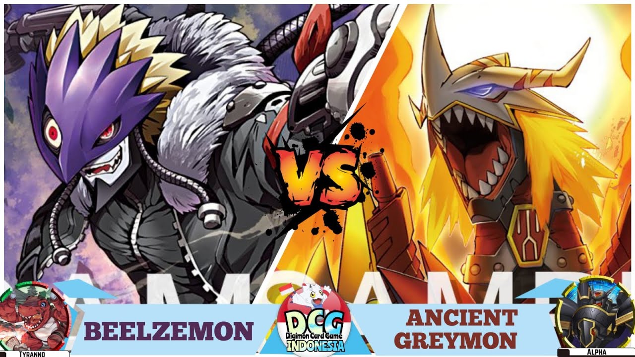 Digimon TCG Beelzemon EX6 vs Ancient Greymon BT17 (Project Drasil Sim)
