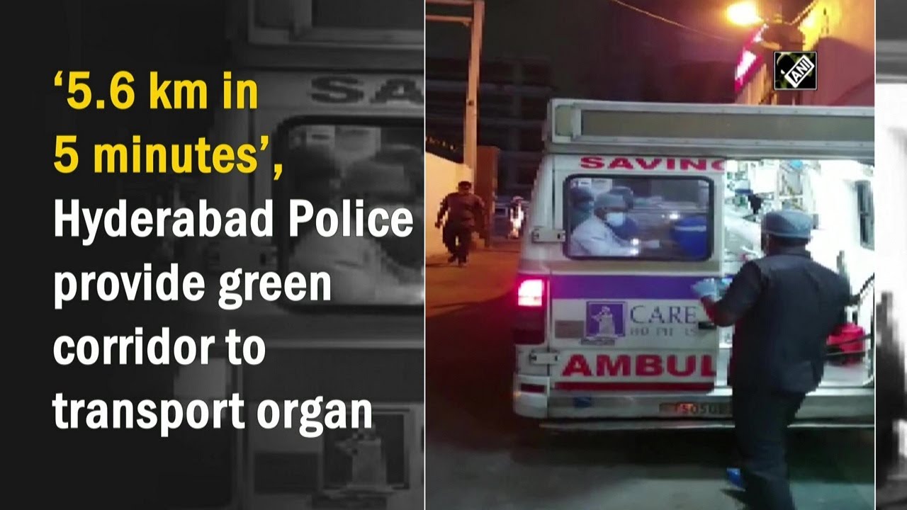 &lsquo;5.6 km in 5 minutes&rsquo;, Hyderabad Police provide green corridor to transport organ