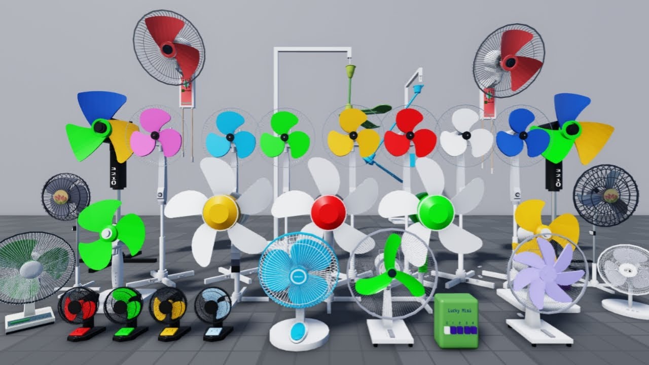 Fan Experiment Video, Ceiling Fan Cartoon Video - Kipas Angin Baling baling Lucu Aneka Model