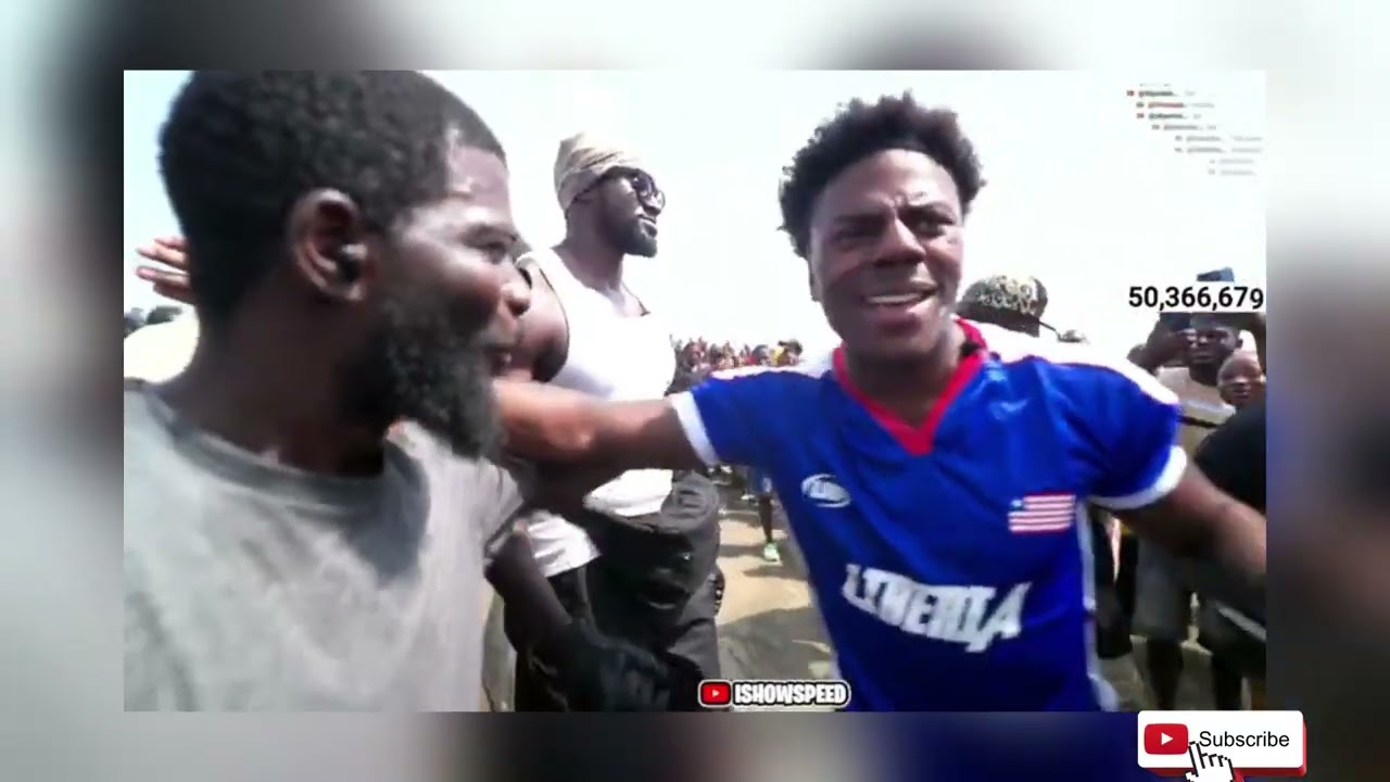 Ishowspeed's streaming Tour in LIBERIA - Liberia's Crowd went CRAZY to show love to Ishowspeed