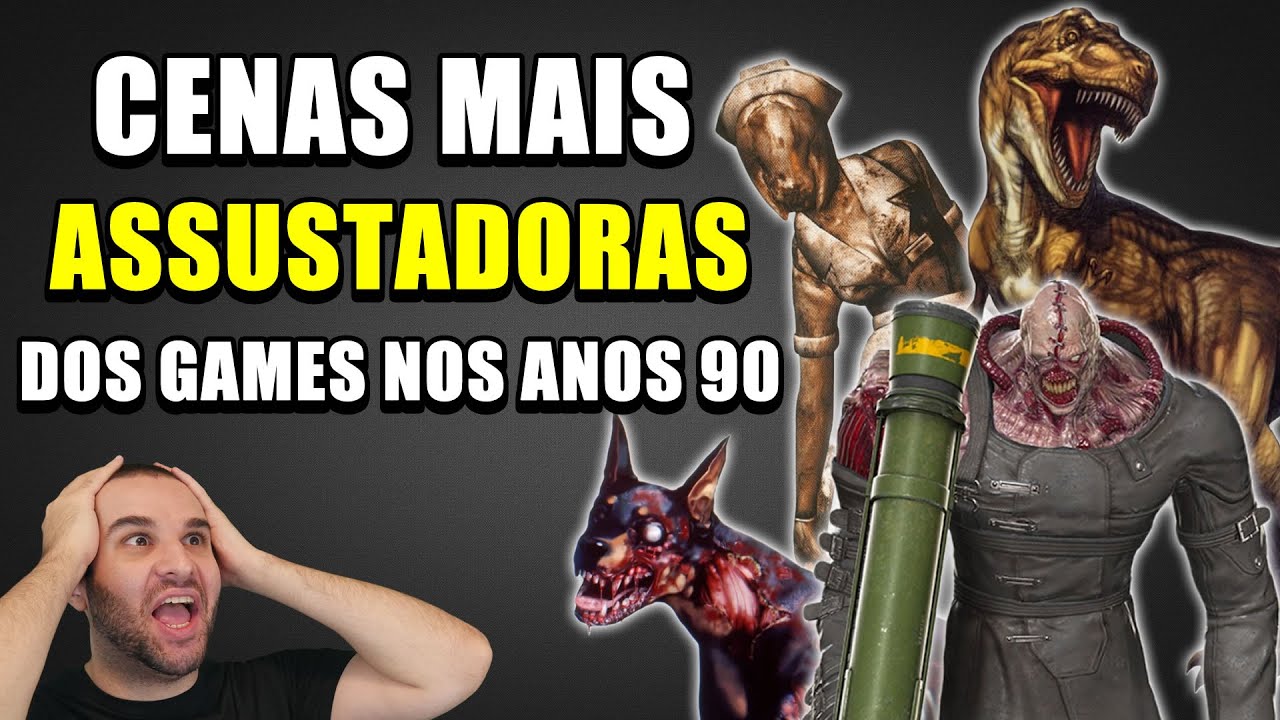 CENAS MAIS ASSUSTADORAS DOS JOGOS DE TERROR NOS ANOS 90 - ASSISTA SE TIVER CORAGEM