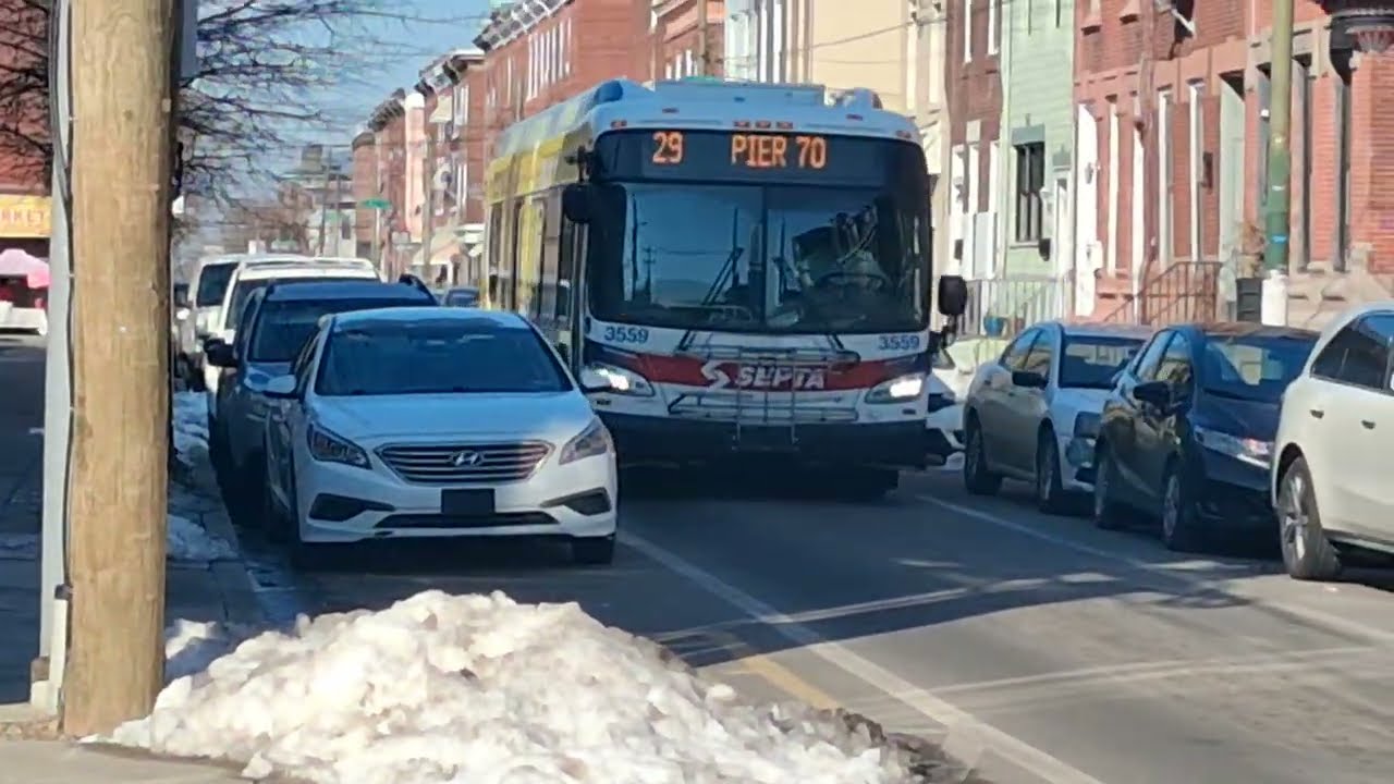 SEPTA BAEBRID New Flyer XDE40 #3559 On Route 29 Pier 70 Ride #southphilly #philadelphia #septa
