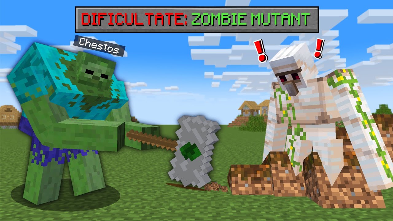 Bat Minecraftul Transformat in Zombie Mutant...