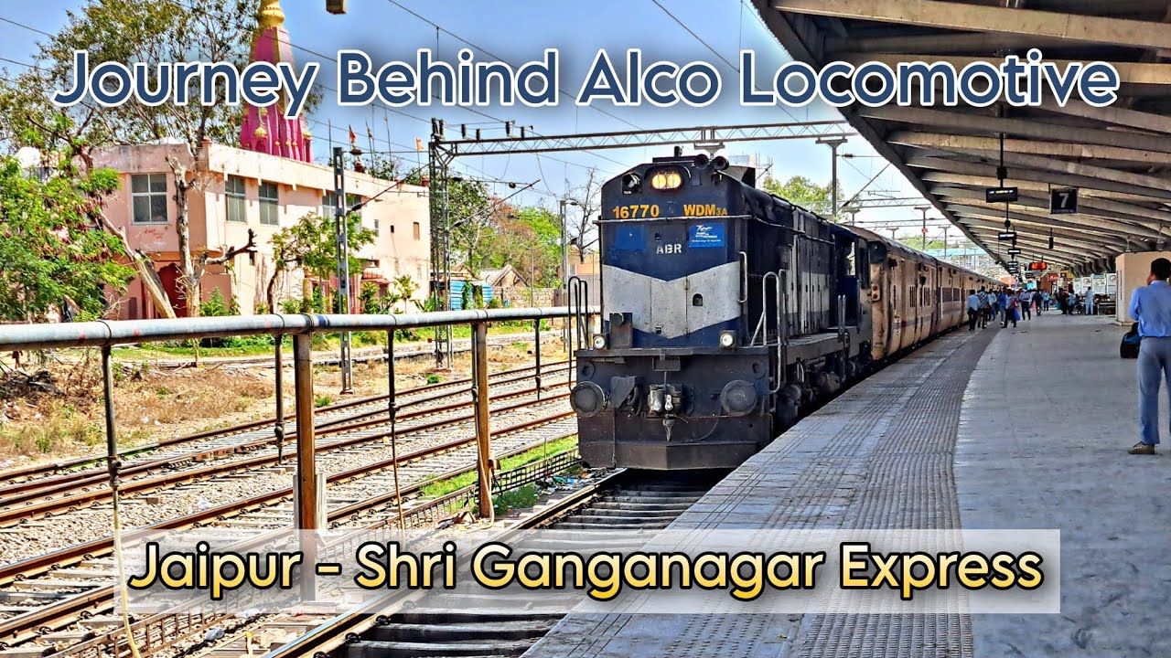Last Days Of Diesel Loco - Jaipur Ganganagar Express - Jaipur to Hanumangarh Journey Vlog