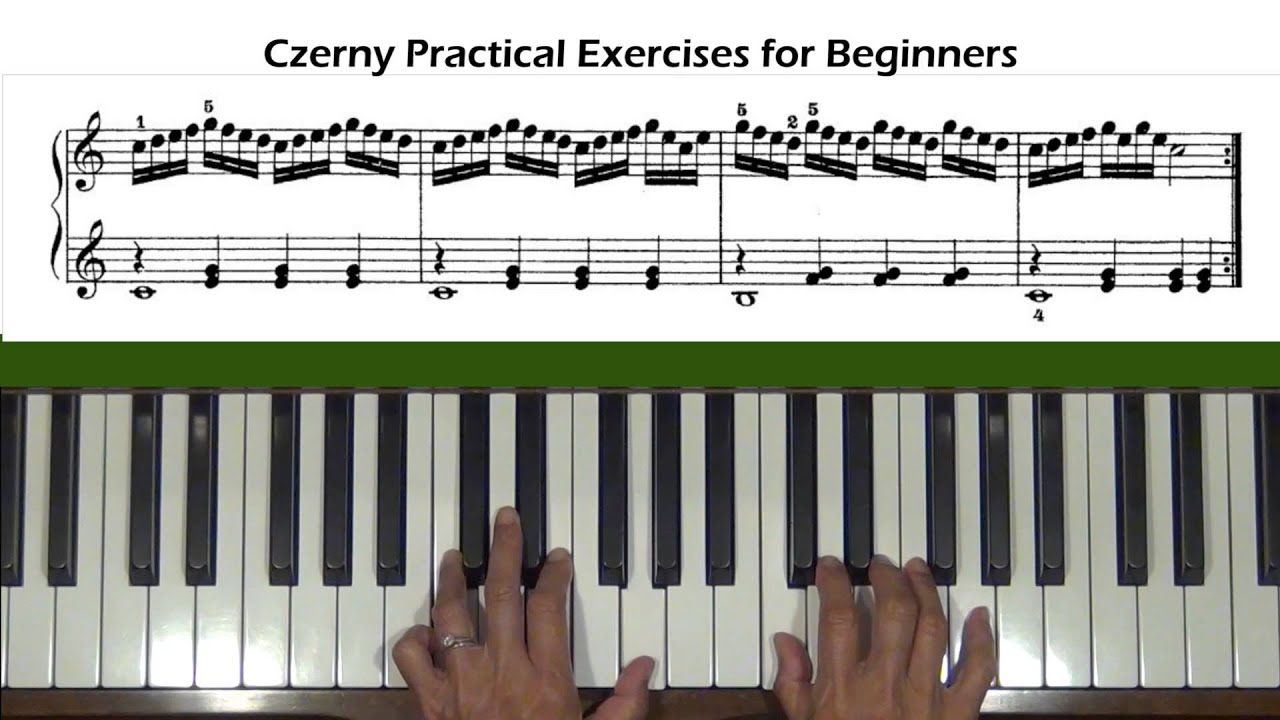 Czerny Practical Exercises for Beginners Op. 599, No. 16 Piano Tutorial