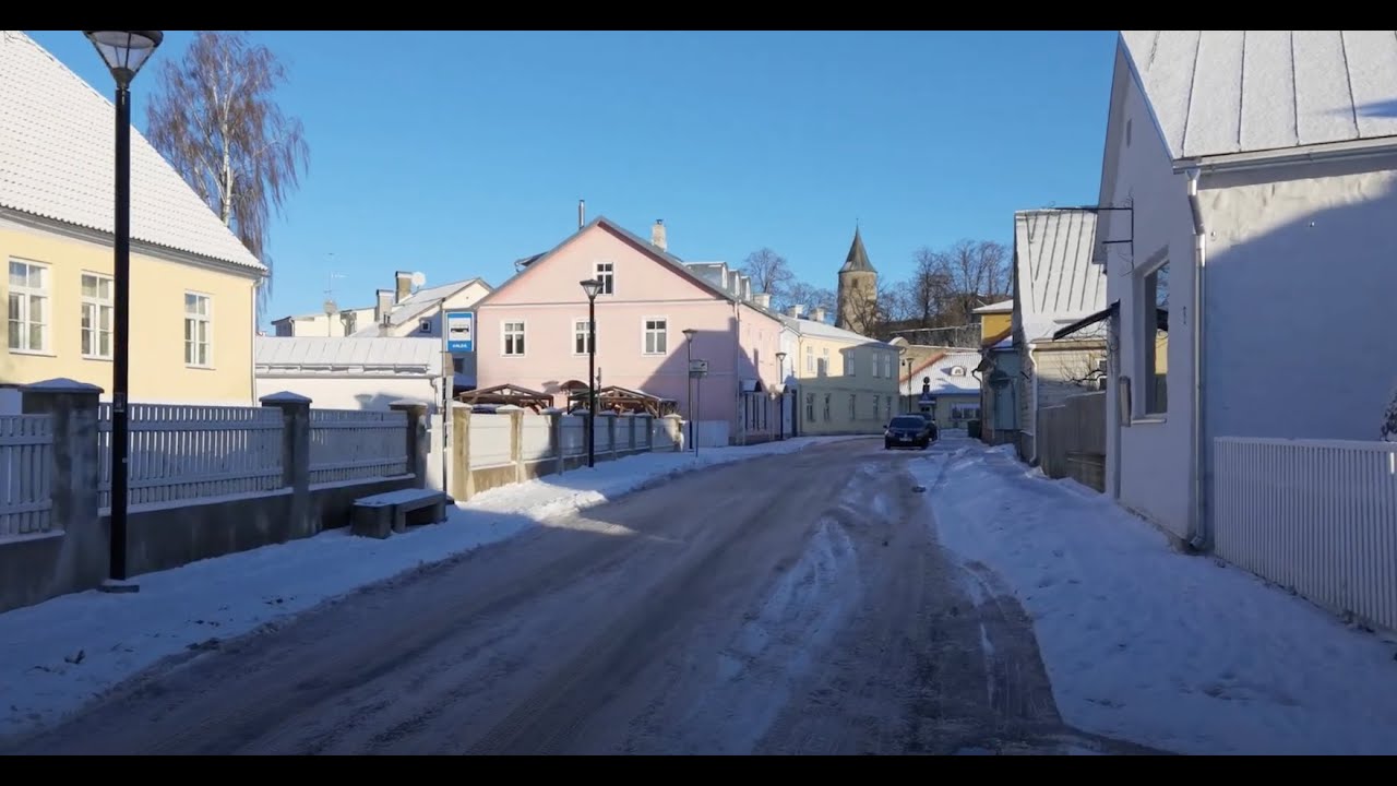 Haapsalu Estonia - 4K - Sunny winter day #haapsalu #estonia #visitestonia #travelestonia