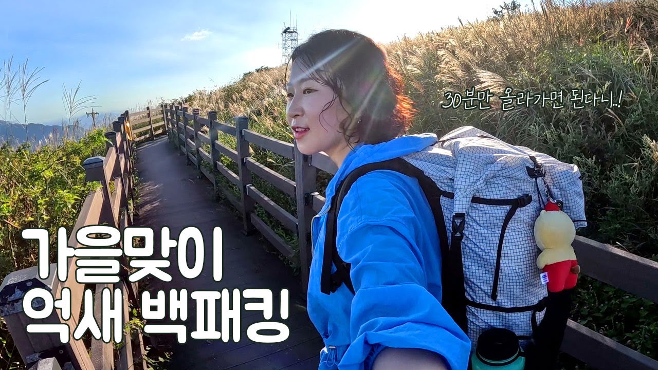 30분만 가면 가을이 느껴지는 백패킹 박지 I 미친 바람의 양산 천성산 솔캠
