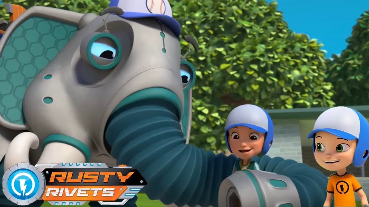 Rusty’s Baseball Bot and MORE | Rusty Rivets | Cartoons for Kids