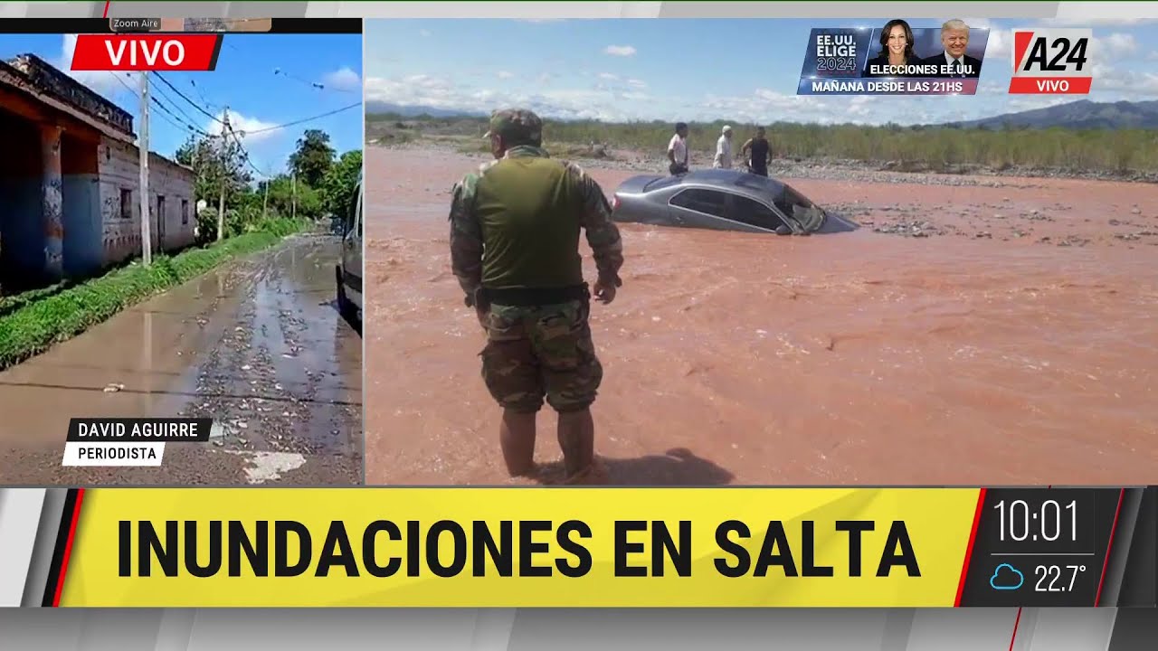 🟠 INUNDACIONES EN SALTA: DESTROZOS Y ALERTA NARANJA