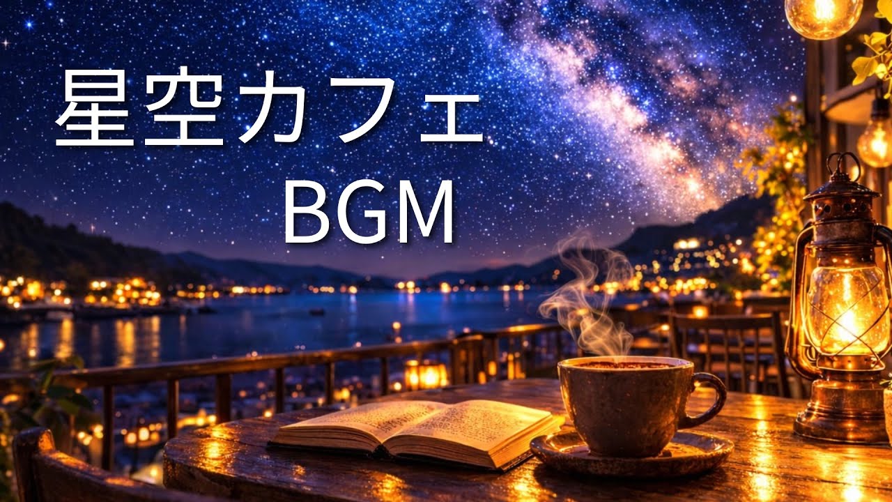 星空カフェBGM｜静かな夜の作業・読書・リラックス時間
