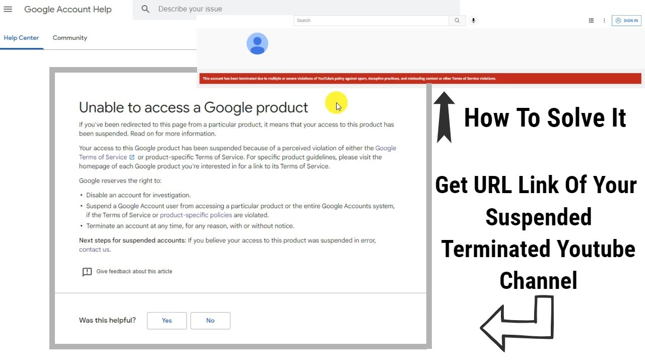 Невозможно получить доступ к продукту Google. Как решить проблему и приостановить ссылку. Канал з...