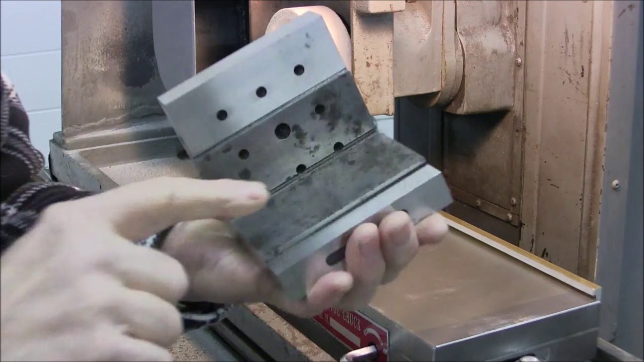 Grinding an angle plate pt3