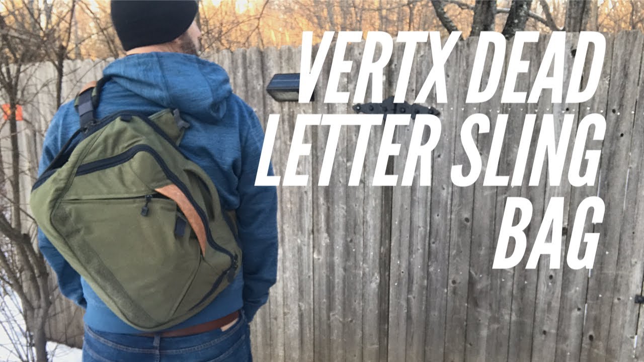 Vertx Dead Letter Sling Bag: Multiple Carry Configurations, Excellent Construction