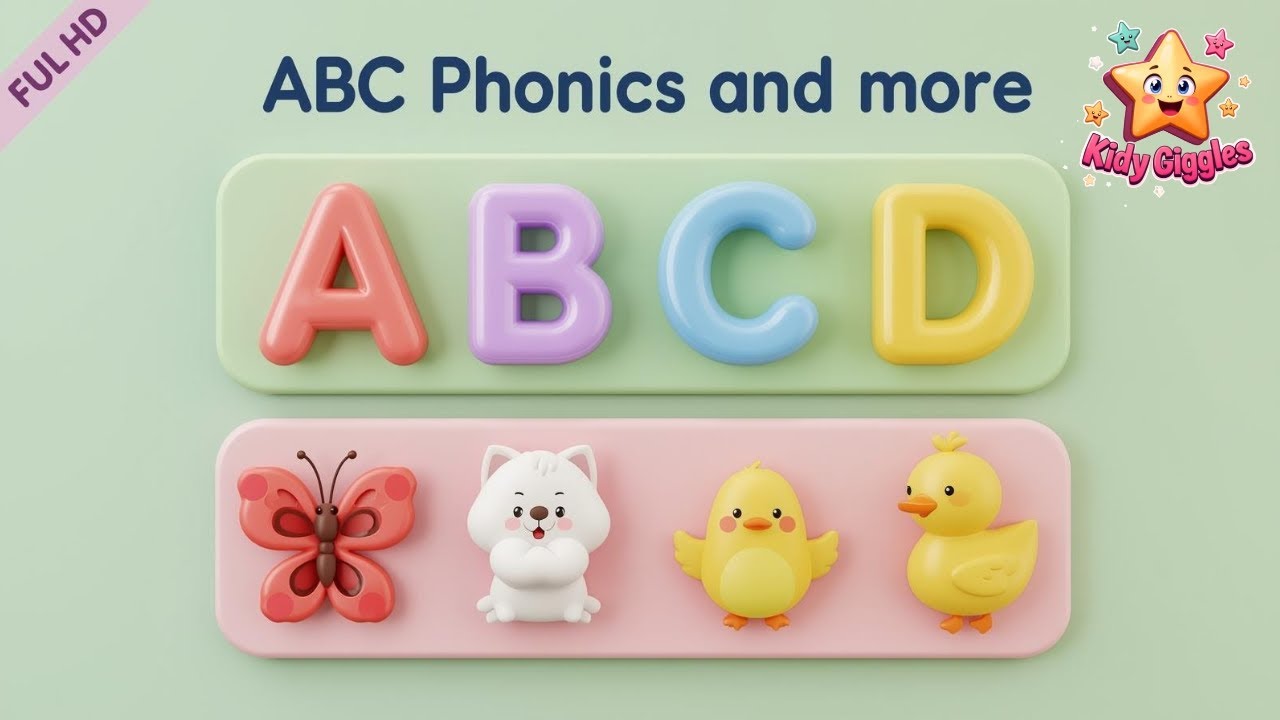 The Phonics Song : A A Apple | Colorful Nursery Rhymes in English