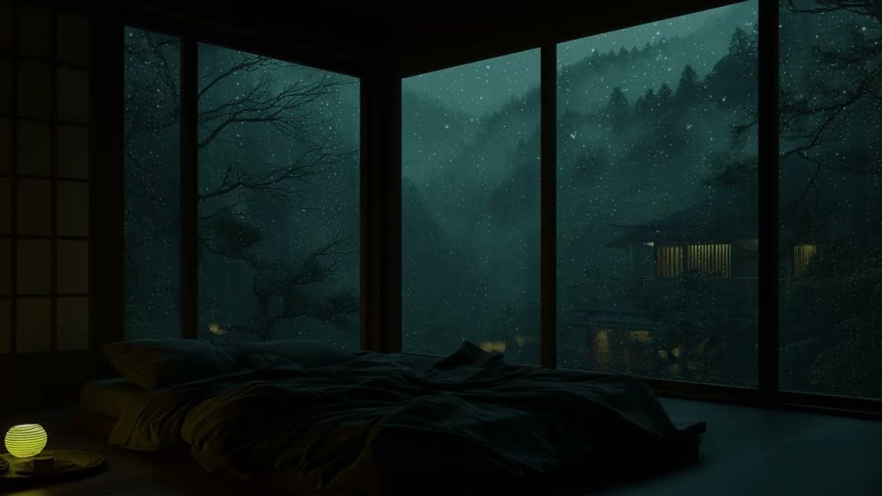 8 Hour Rain Ambience 🌙 Soothing Rain Sounds for Night Sleep & Relaxation (No Ads)