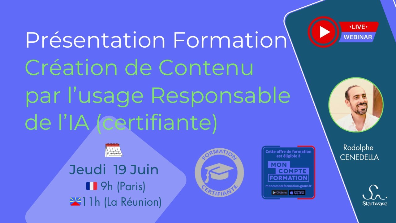 Webinaire Présentation Formation IA Certifiante (access. CPF)