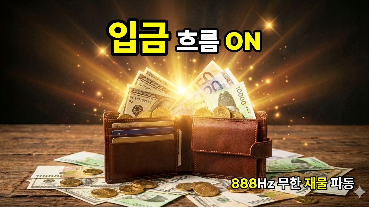 당신의 '입금 흐름' 스위치를 켜세요! [888Hz 부의 주파수] 💸✨