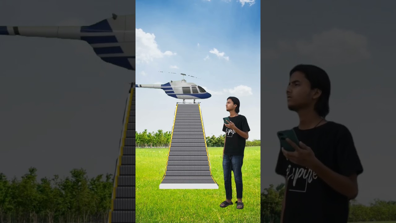 How to Create Helicopter VFX in After Effects funny video #gadgets #premierepro #vfx #helicopter