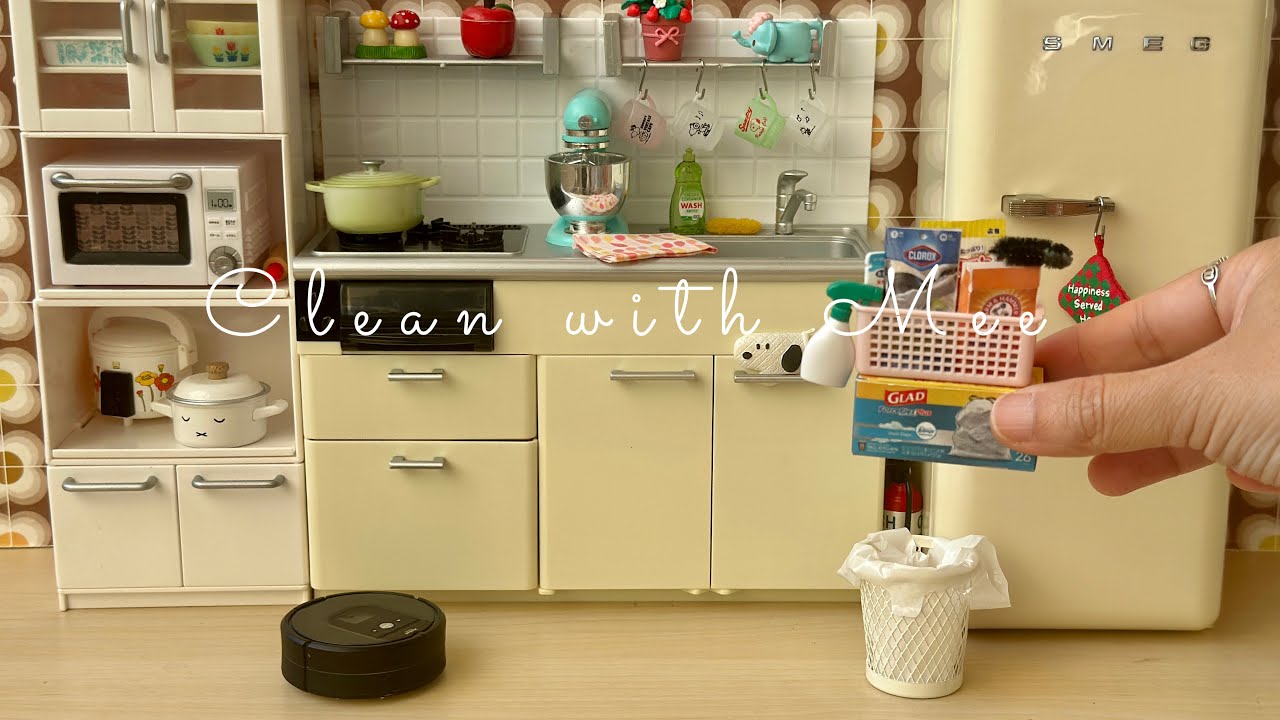 Miniature Clean with Me: Tiny House Tidy-Up 🧹✨