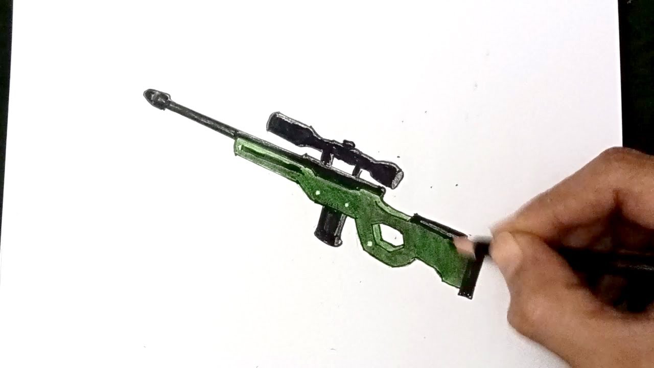 How to draw Sniper Weapon Roblox Rivals