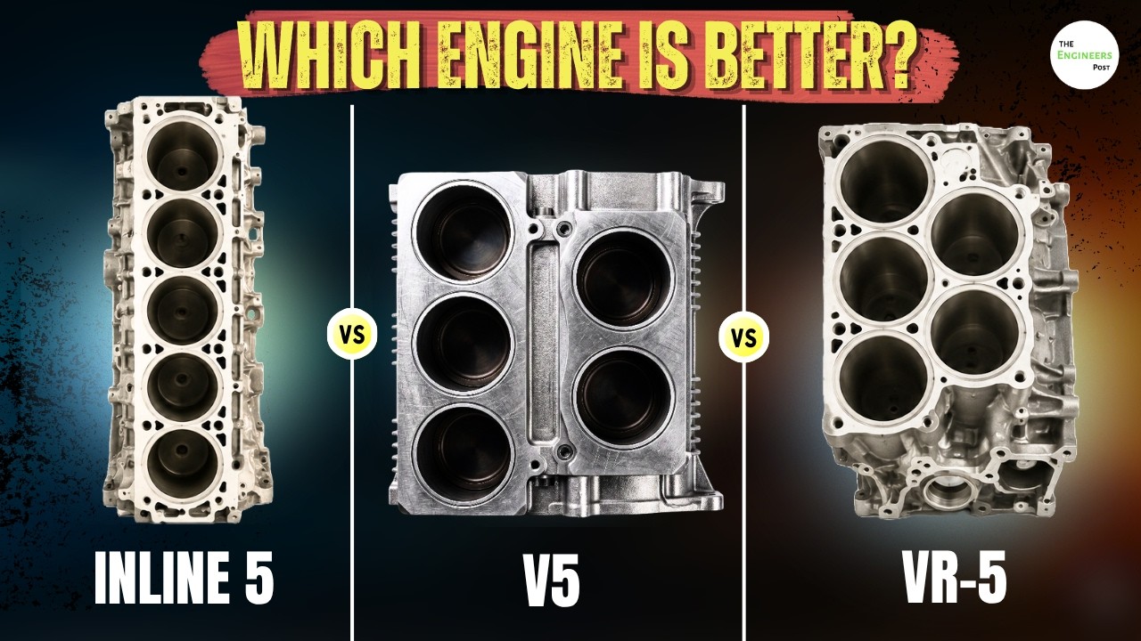 Comparing Straight-5 - VR5 - V5 Engine | Pros & Cons of Each Explained