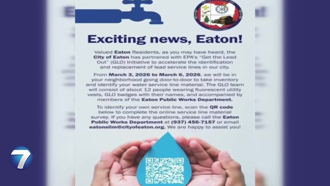 Public works to check Eaton homes’ water for lead next week | WHIO-TV
