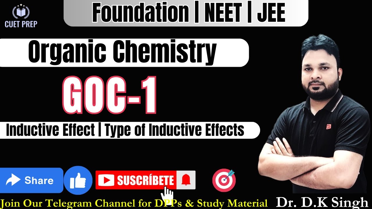 #4 General Organic Chemistry | Inductive Effect | Types of Inductive Effect | Magnitude of Charge