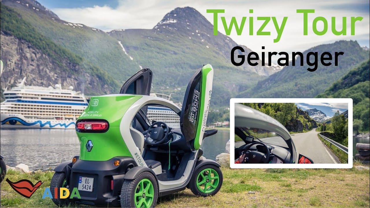 Geiranger Twizy Tour🚗🏔️Naturwunder und atemberaubende Ausblicke Geiranger Highlights electric car