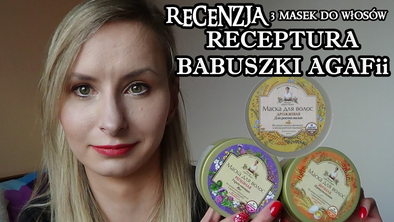 RECENZJA 3 masek do włosów RECEPTURA BABUSZKI AGAFii [AkinAA1]