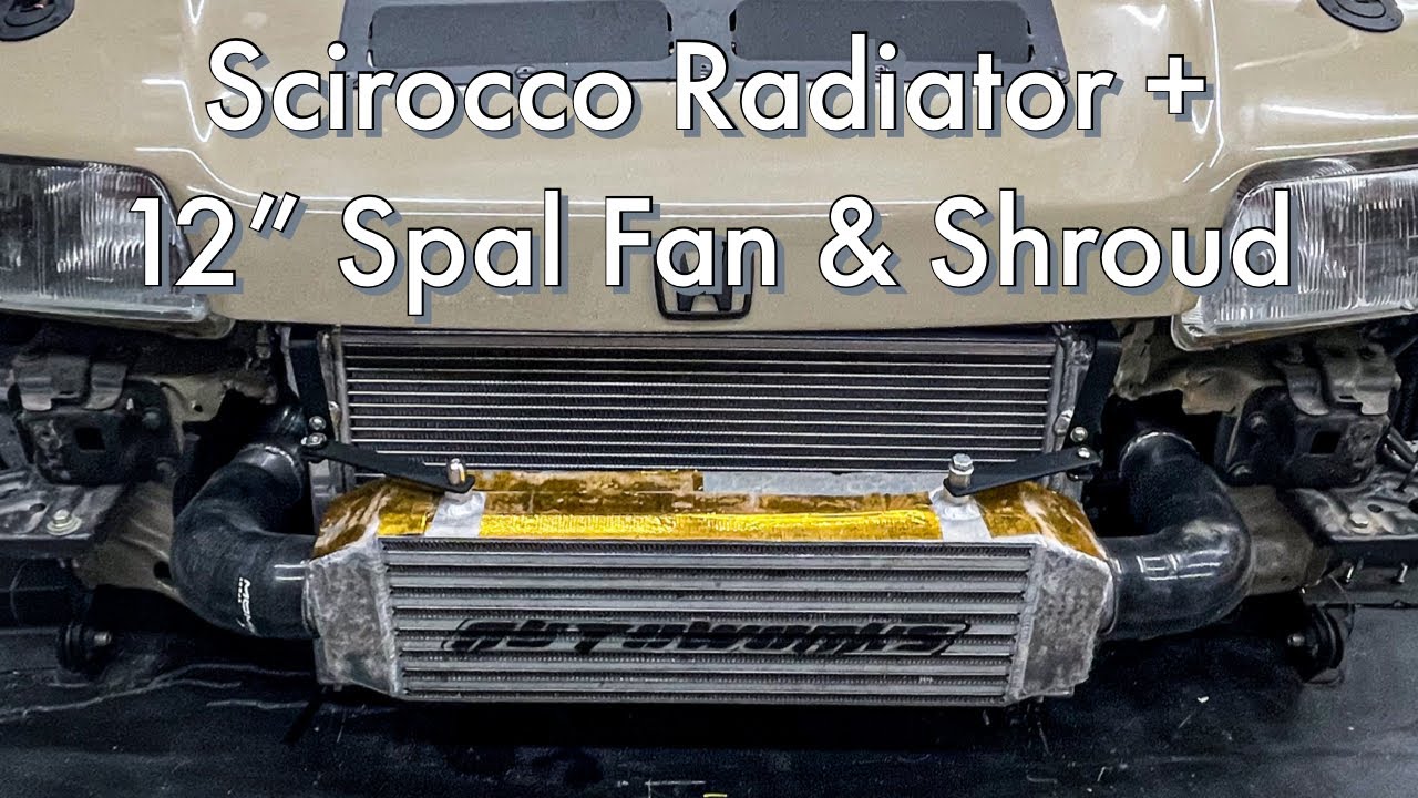CRX Scircco Radiator + 12” Spal Fan & Shroud
