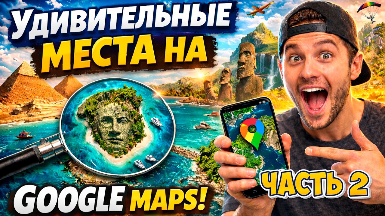 Удивительные места на Google Maps! | Ролики Февралёва | Часть 2 #googlemaps #googlemapsfun