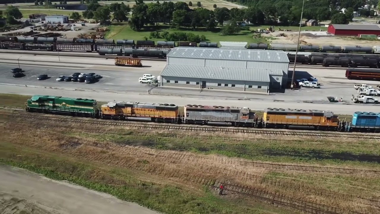 NRE units left on property Silvis, IL and Iowa Interstate’s empty yard July 2, 2022