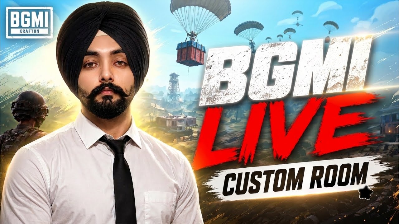BGMI LIVE CUSTOM ROOM  BGMI CUSTOM GAMPLAY BGMI CUSTOM ROOM LIVE FREE FUN CUSTOM BGMI LIVE