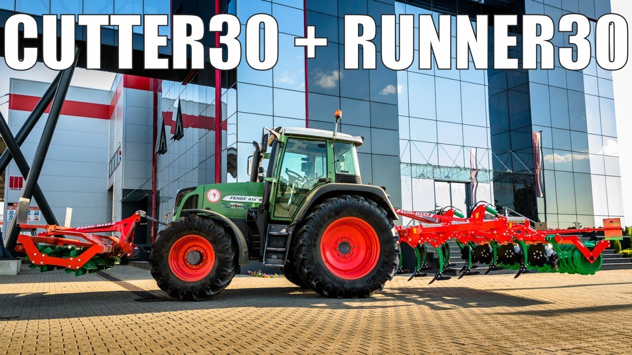 AGRO-MASZ CUTTER30 + RUNNER30 - podwójny wał tnący + agregat podorywkowy