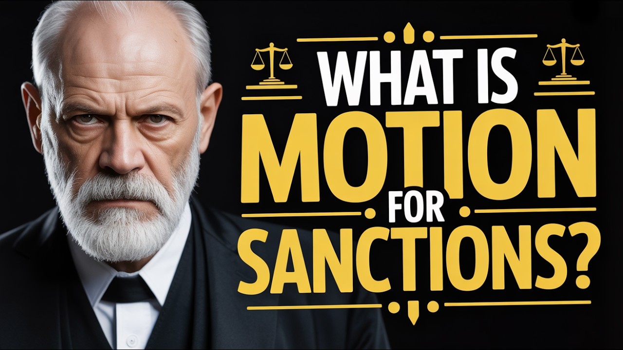 What is a motion for sanctions? Explanation and examples