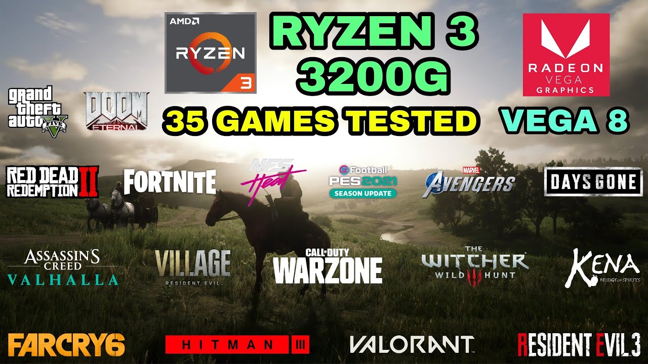 Ryzen 3 3200G (Vega 8) Gaming Test ! 2021