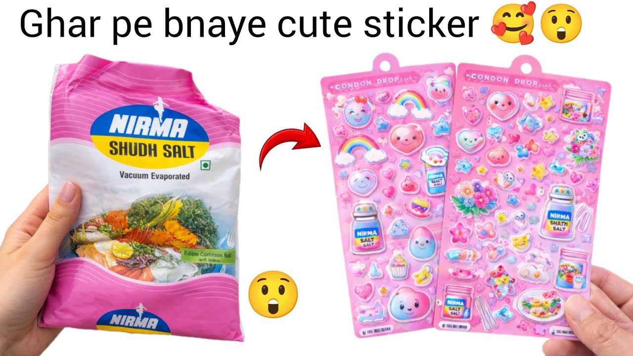 Best out of waste stickers Diy 😲/diy stickers using waste material/homemade stickers/stickers making
