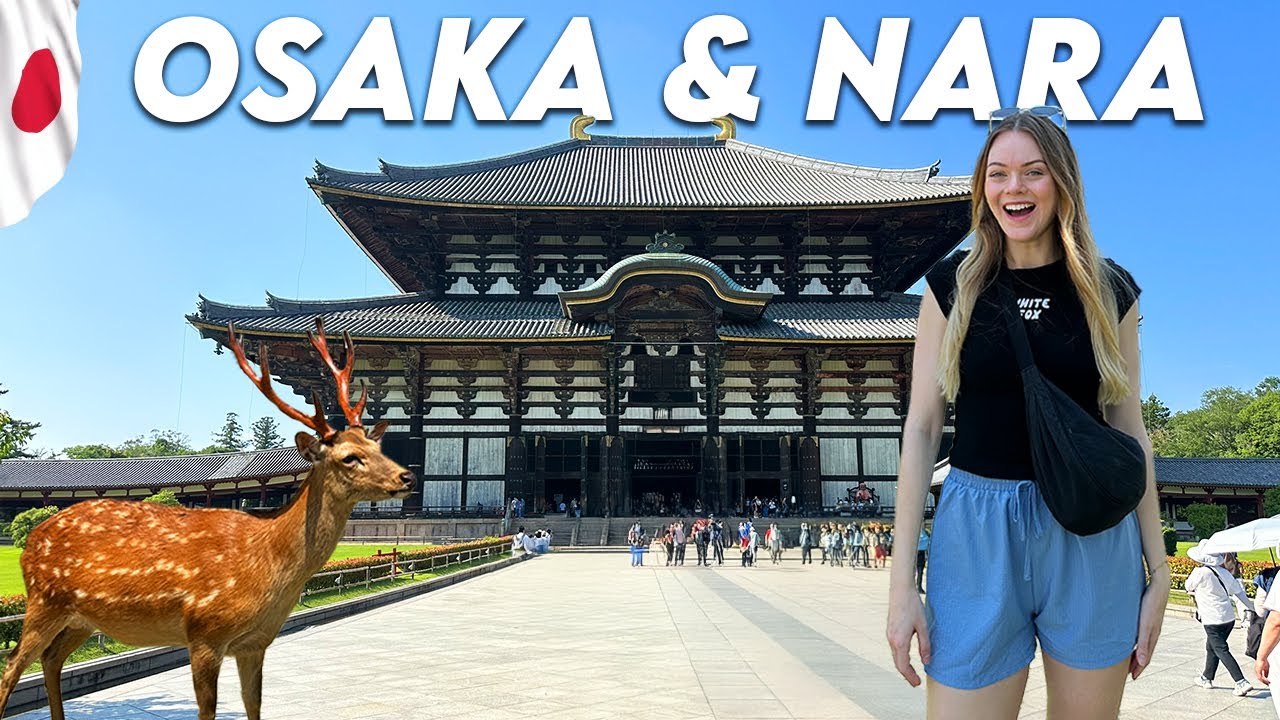 Most magical place in JAPAN 🇯🇵 exploring Osaka & Nara 🦌 deer park, Osaka castle & Dotonbori