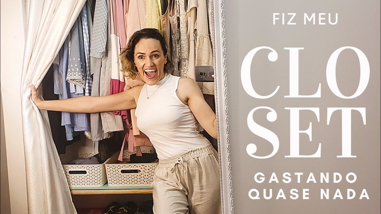 Fiz meu closet com um guarda roupas encontrado no lixo/ do lixo ao luxo/ Faça você mesmo/ DIY