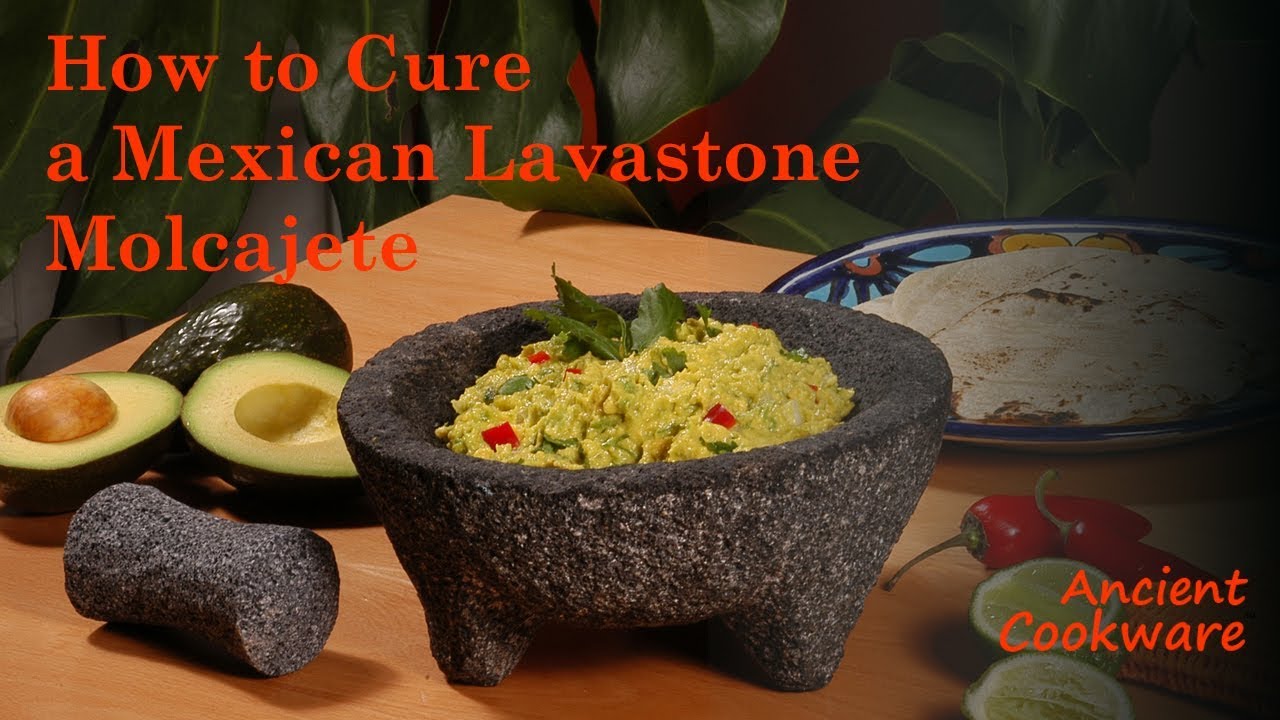 Ancient Cookware How to Cure a Mexican Lavastone Molcajete