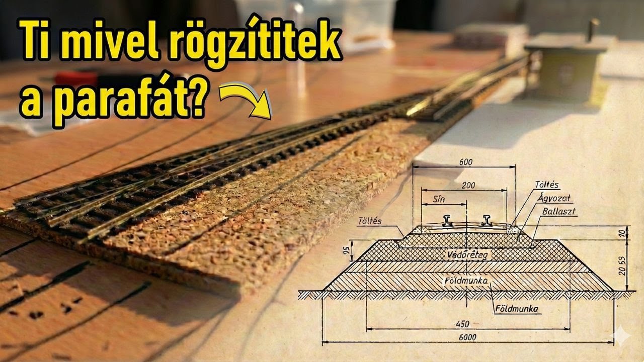 A tökéletes töltés alapja - Parafa vágás és illesztés | Modellvasút építés