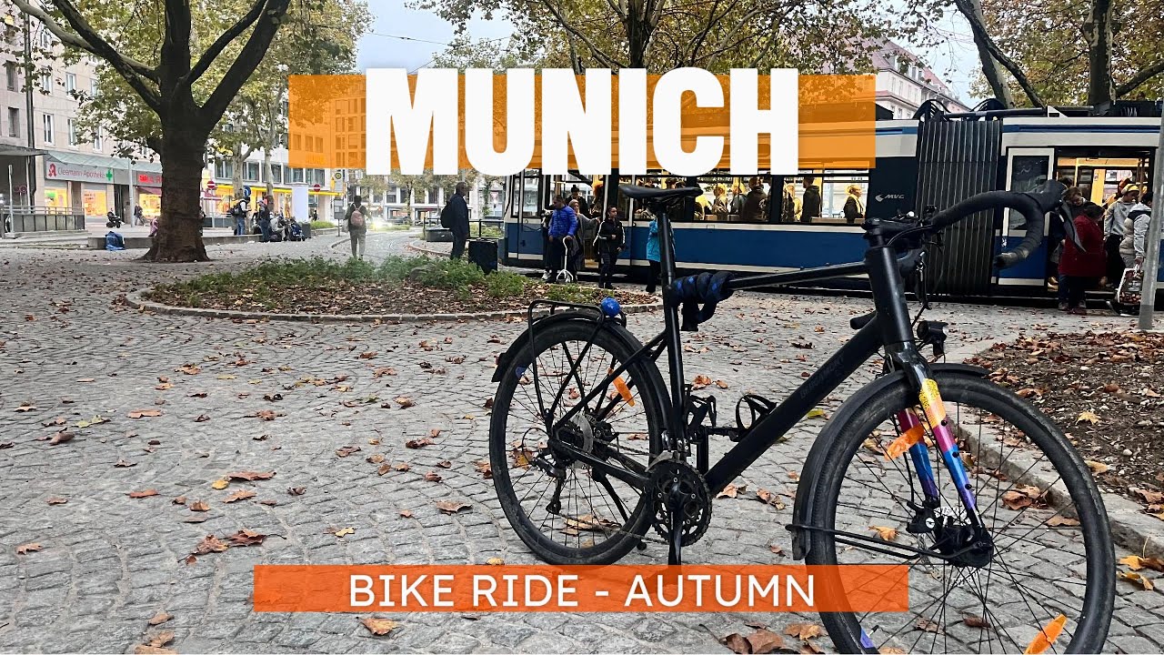 Cycling in Munich 4K - BEAUTIFUL AUTUMN OF 2024