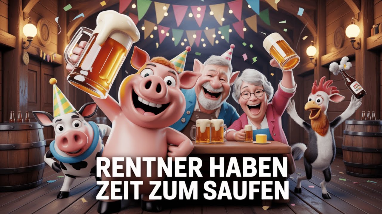 Rentner haben Zeit zum Saufen – Lustiger Bier-Schlager