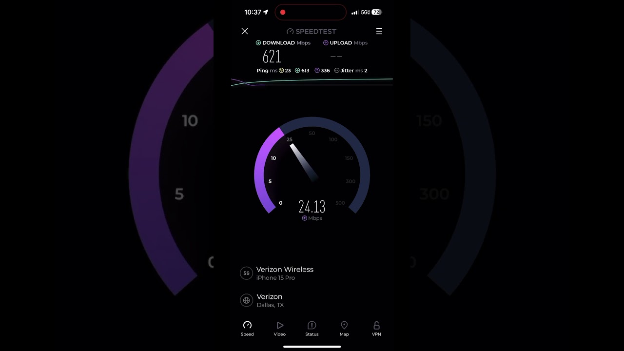 Verizon 5G UW in Dallas, TX