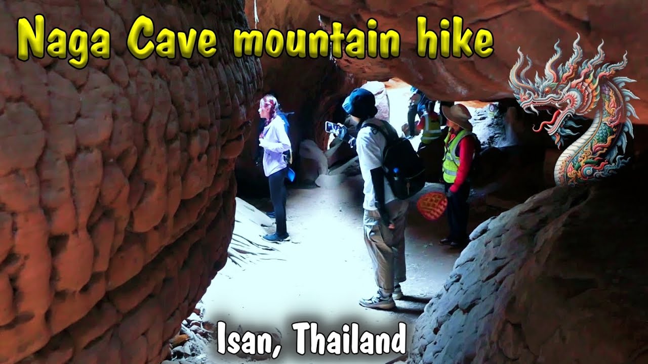 Naga Cave mountain hike in Isan, Thailand