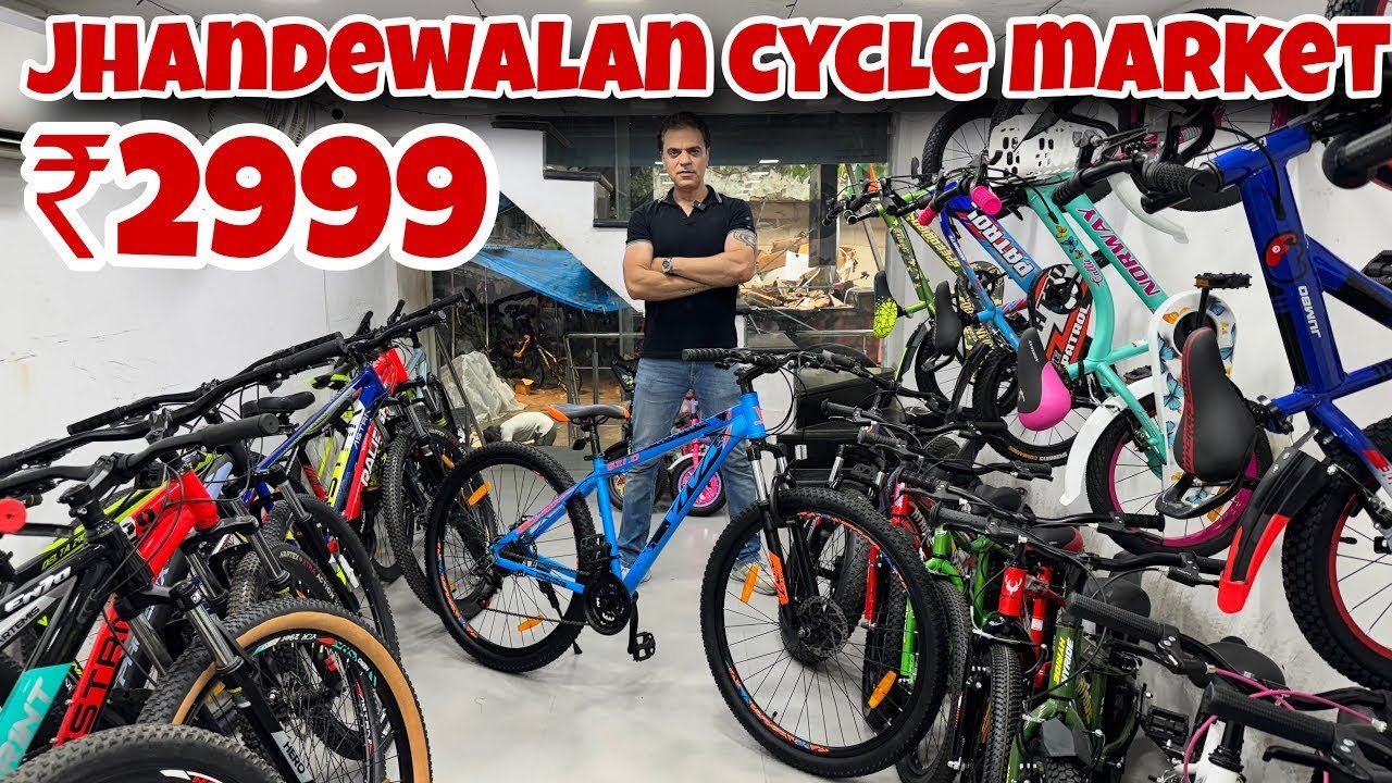 Jhandewalan Cycle Market Delhi | Branded Cycles upto 35% Off | Mehta Cycles | Srvvlogs