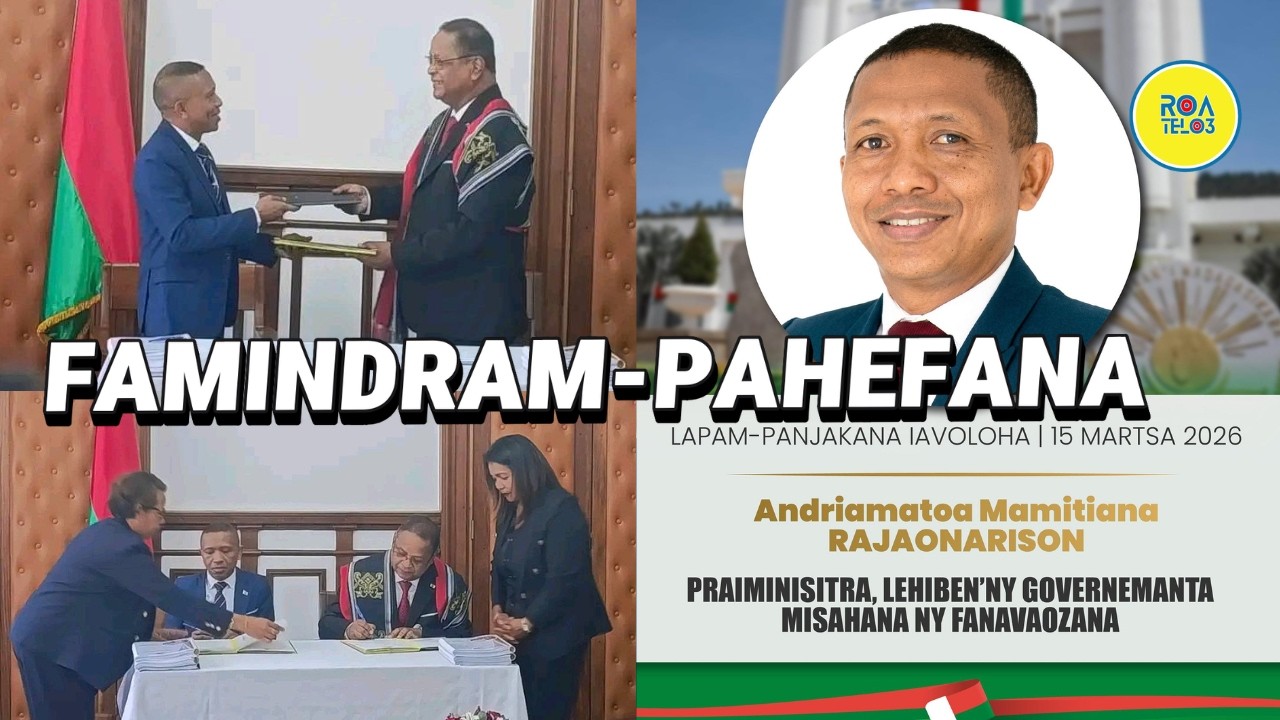 PM MAMITIANA RAJAONARISON SY HERINTSALAMA RAJAONARIVELO - FAMINDRAMPAHEFA