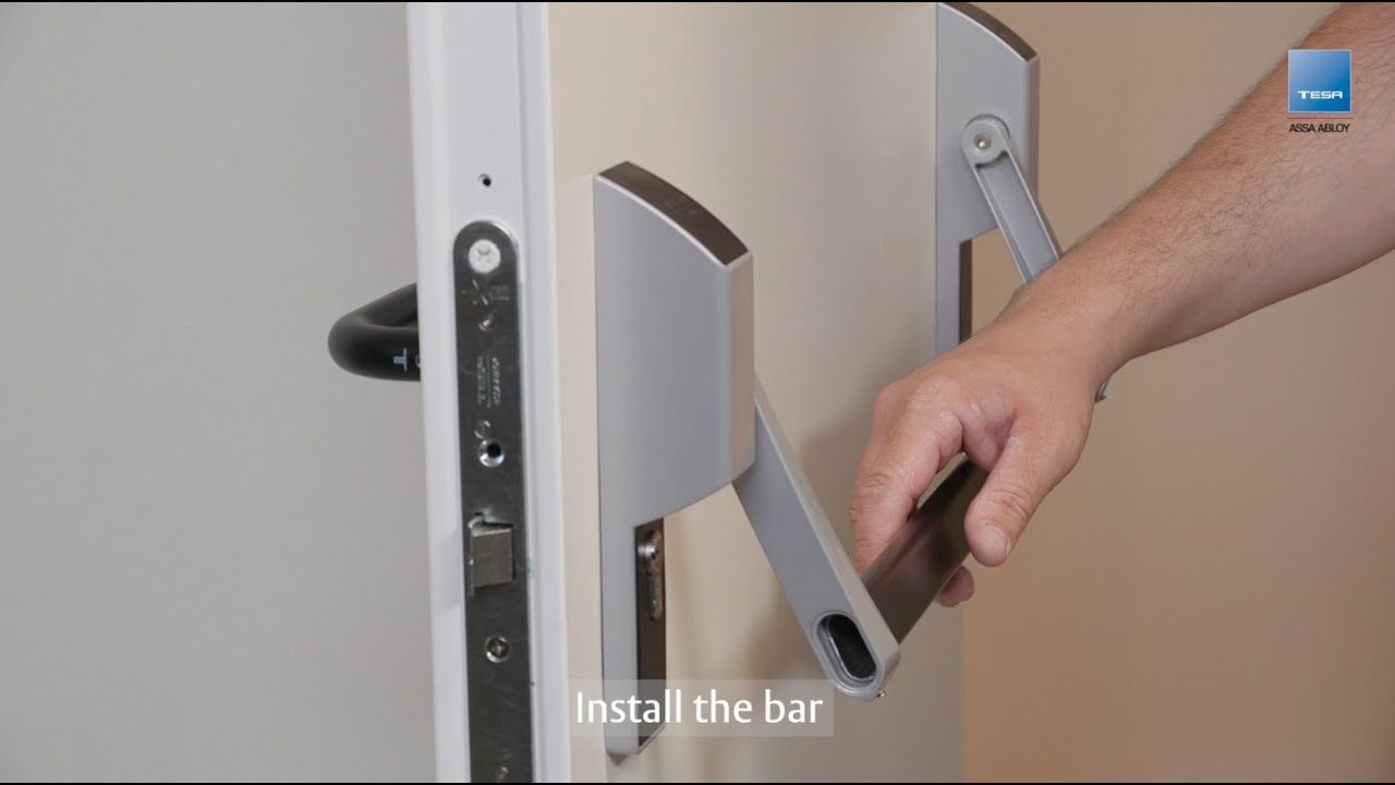 Installation guide Global1E Mortice Panic Exit Device. New door
