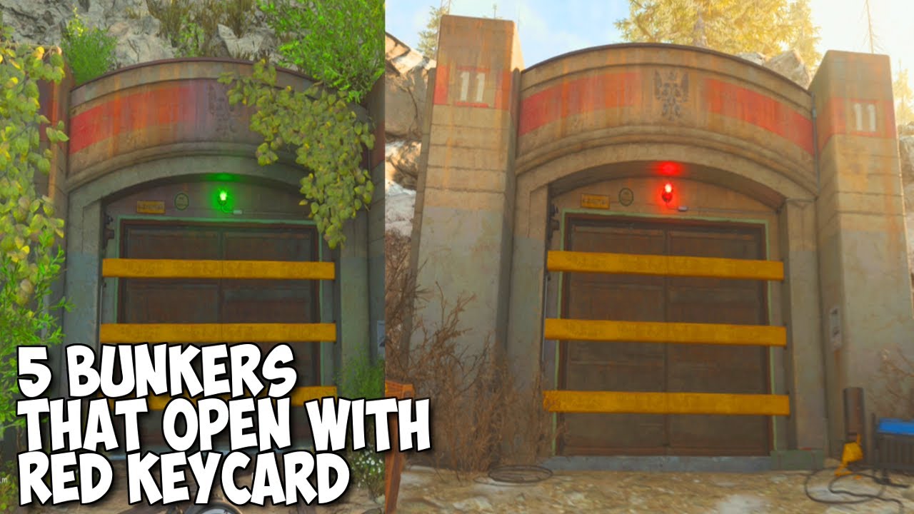 The Five Bunkers That Will Open With The Red Keycard In Warzone - Modern Warfare